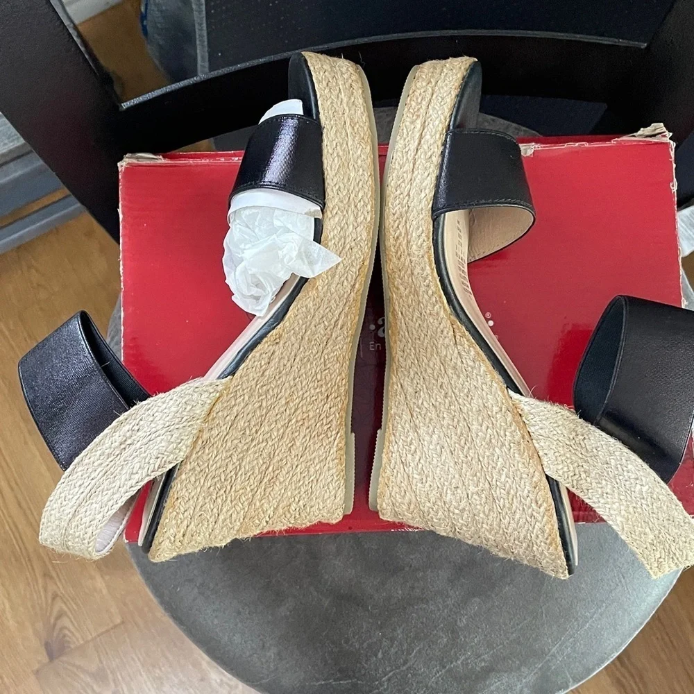 ANDREA  Black Espadrille Sandals